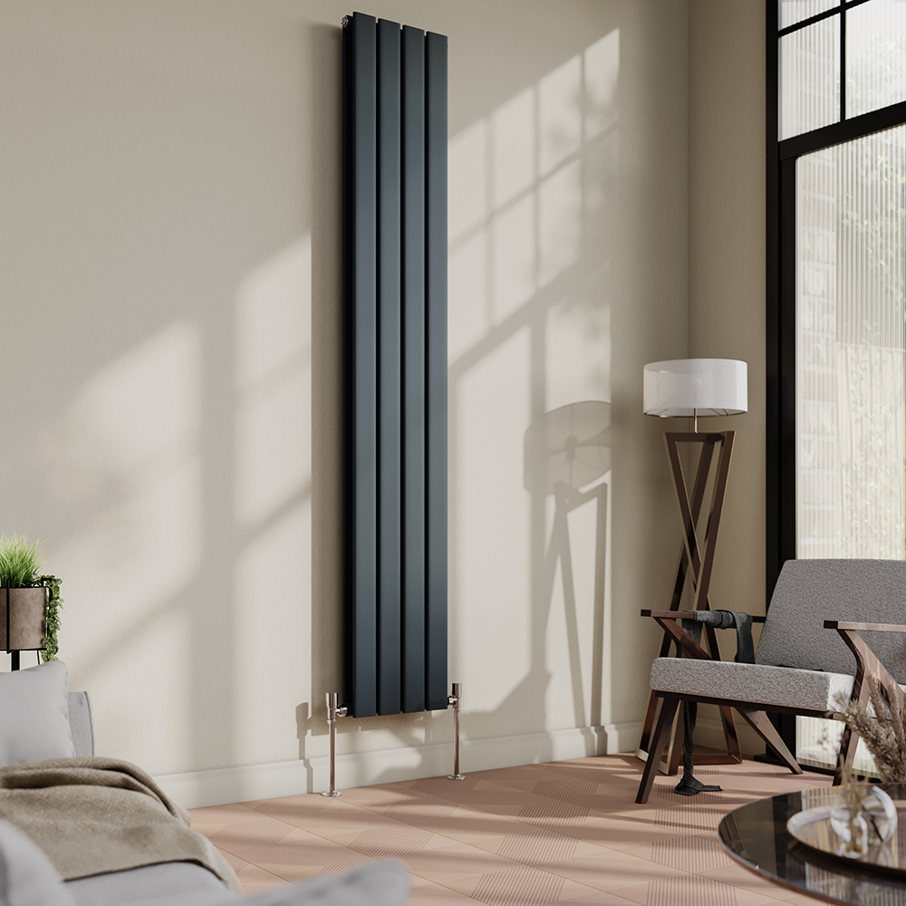 Вертикальные дизайнерские радиаторы отепления "FLAT" от WARME DESIGN